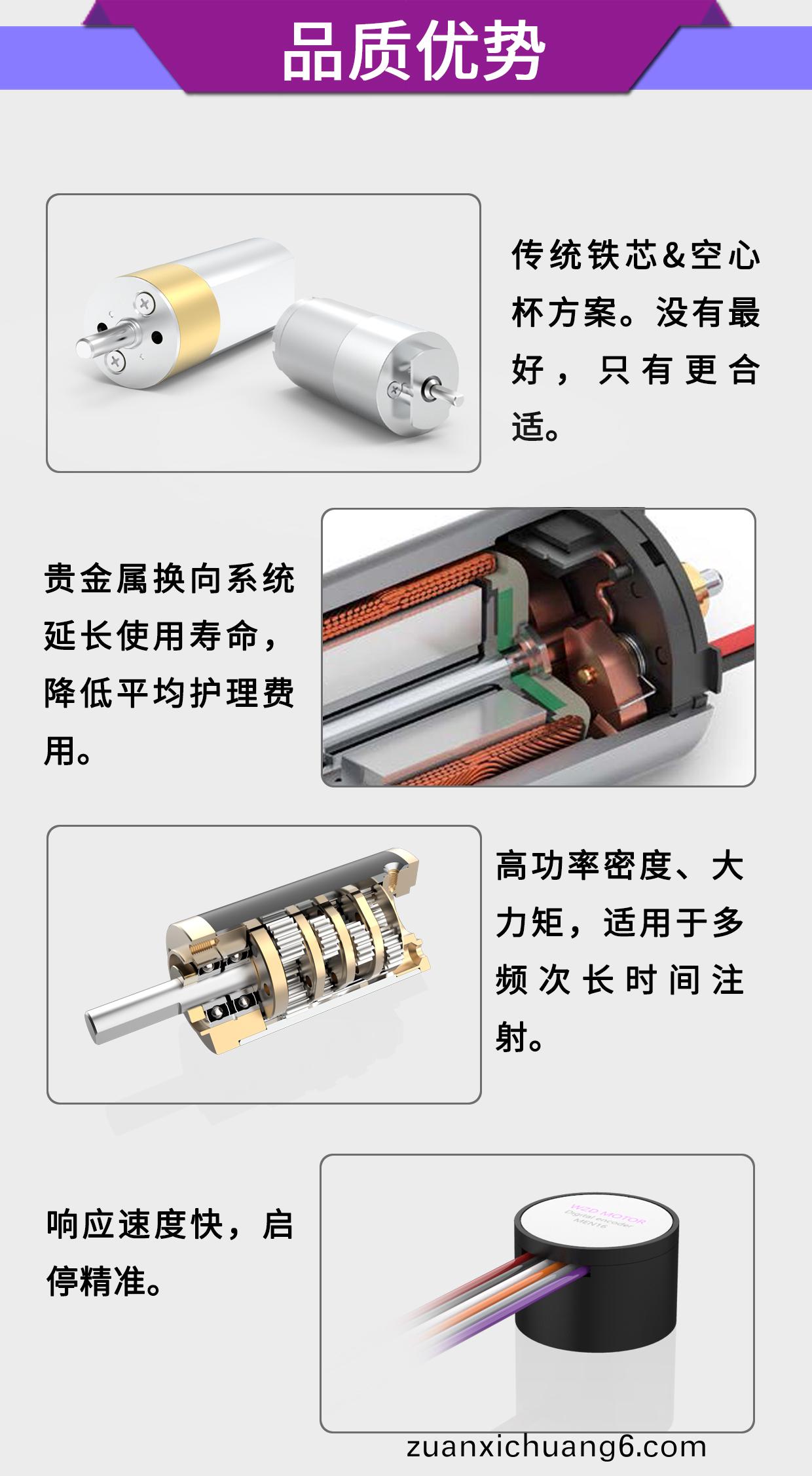 医疗输液泵电机_医用注射泵高精度电机解决方案-万至达电机