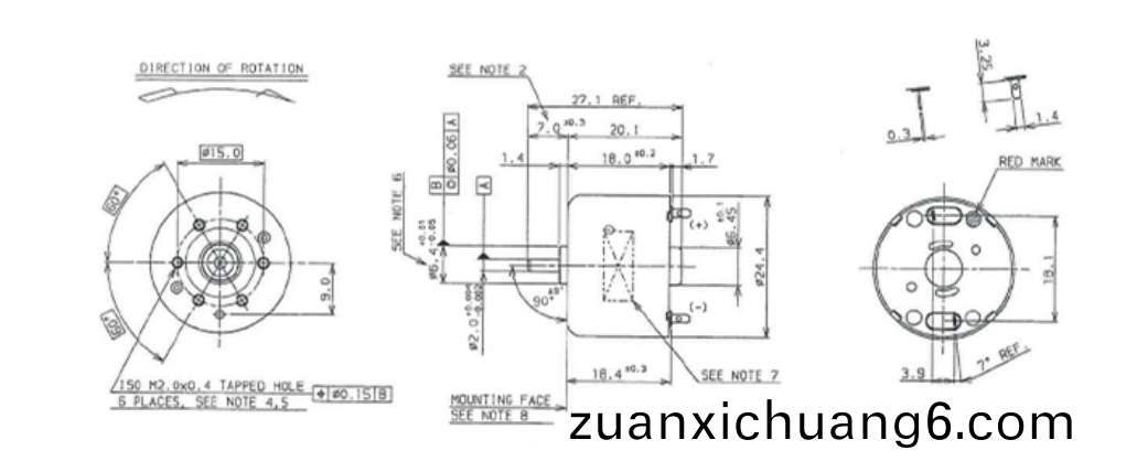 OT-RF-310TA有刷电机_剪枝机马达_电动手锯电机_喷雾器电机-万至达电机