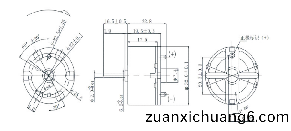 OT-RF-500-TB-21220有刷电机_电动园艺剪刀电机_园艺手锯电机_剪枝机马达-万至达电机
