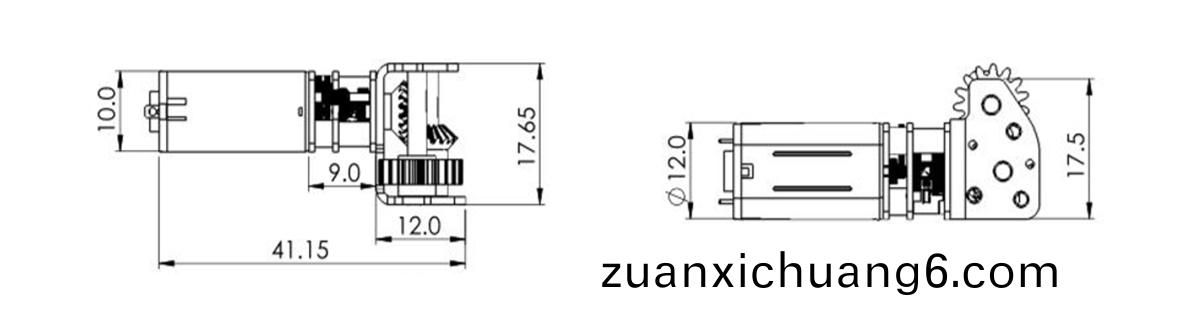 OT-12GA减速齿轮箱_减速电机