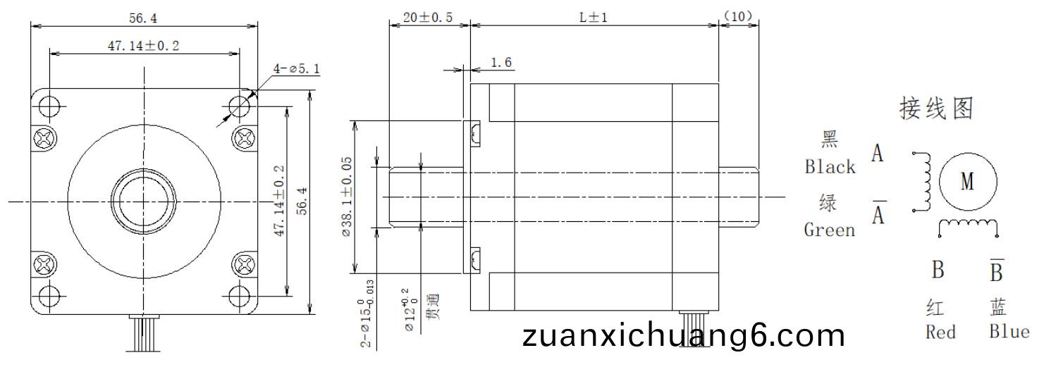 57系列空心轴电机结构